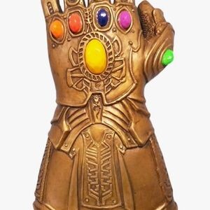 Gold Infinity Gauntlet with Colorful Stones